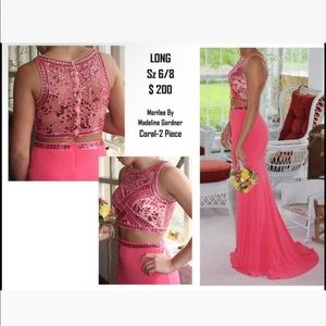 Morilee by Madeline Gardner, size 6/8, Coral 2-piece